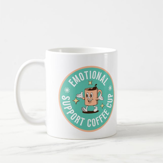 Emotional Support Coffee Mug Kaffemugg (Vänster)