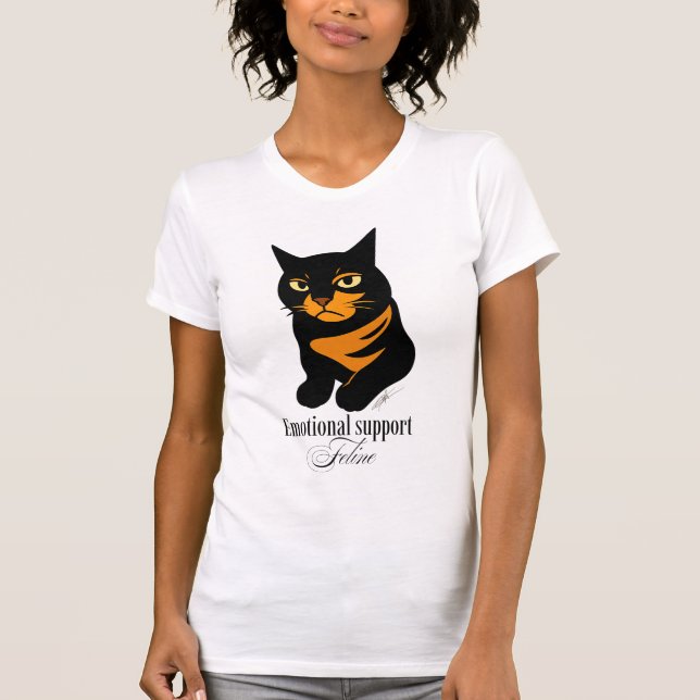 Emotional support feline t shirt (Framsida)