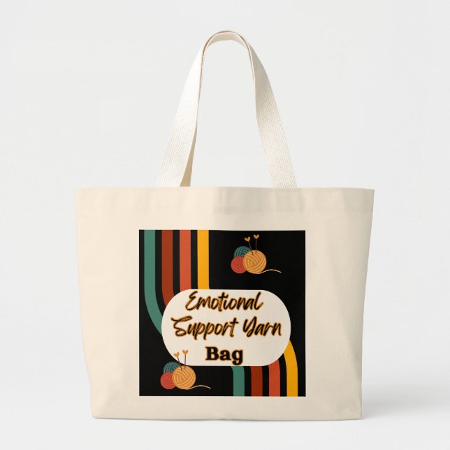 Emotional Support-garnbag Jumbo Tygkasse (Framsidan)