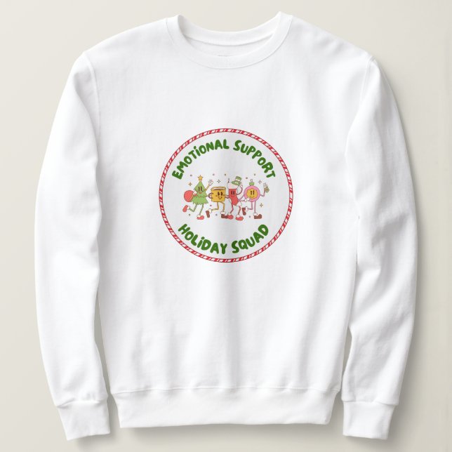 Emotional Support Holiday Squad T Shirt (Design framsida)