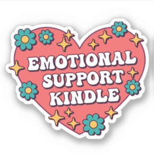 Emotional Support Kindle-etikett Klistermärken