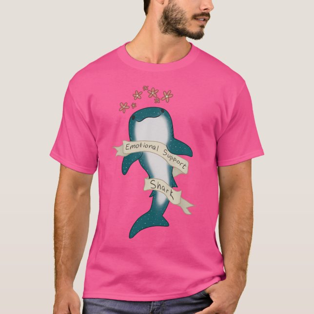 Emotional Support Shark T Shirt (Framsida)