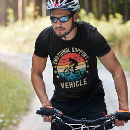 Emotional Support Vehicle - Funny Cycling T Shirt