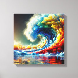 Emotional Vortex: Färgens biovåg Canvastryck