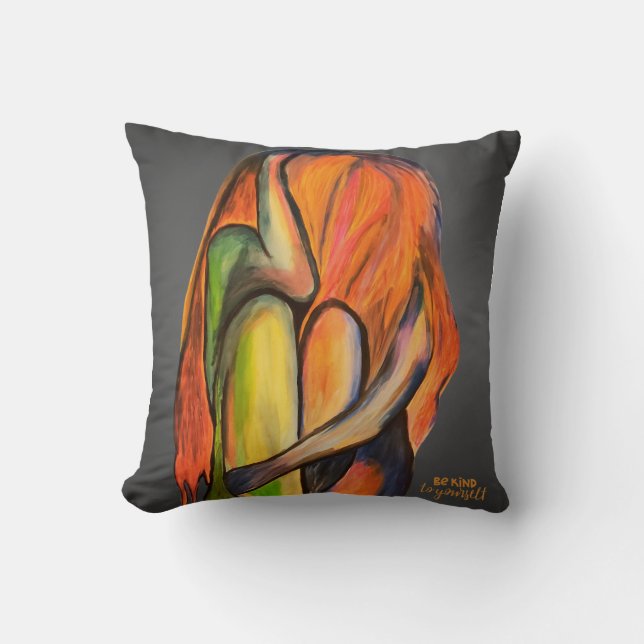 Emotionales Be Kind yourself Design Kudde (Framsida)