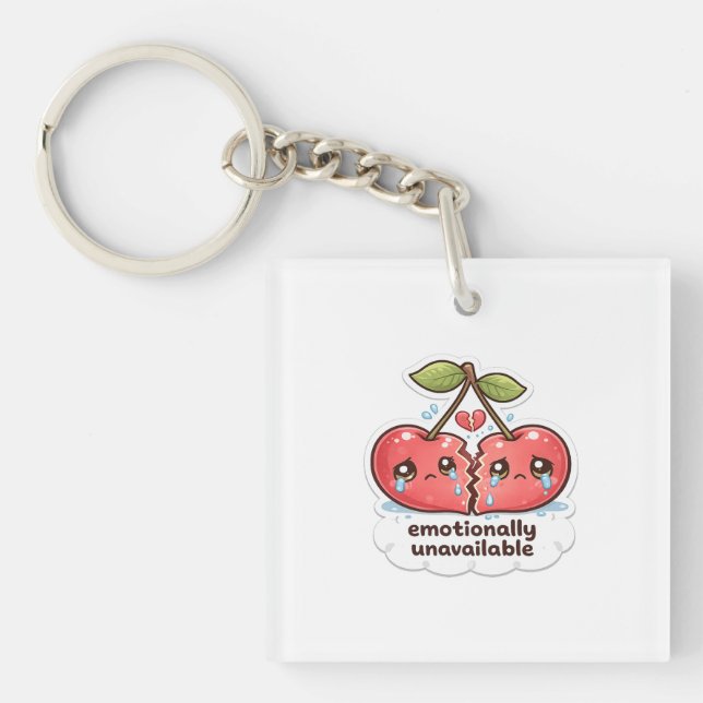 Emotionally Cherry Acrylic Keychains (Framsidan)
