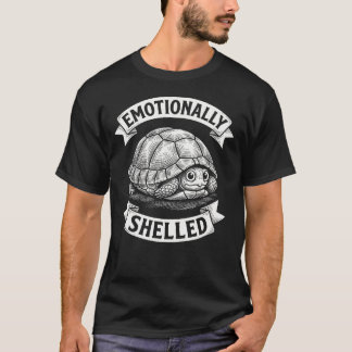 Emotionally Shelled Turtle Humor Anti Social Vibe T Shirt