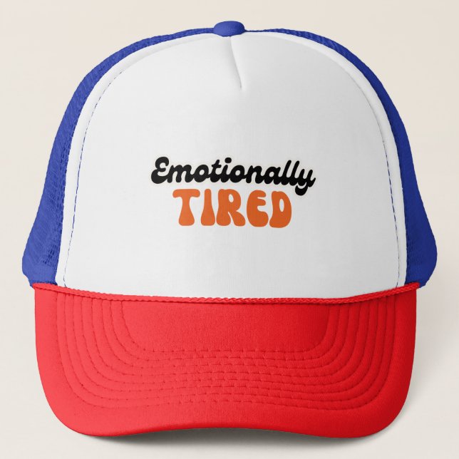 Emotionally Tired Retro Bubble Text Design Keps (Framsida)