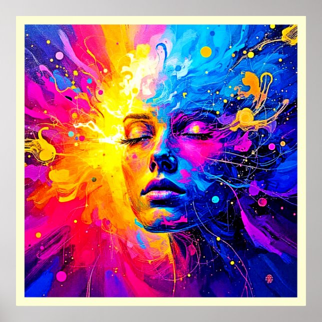 Emotionell radians Porträtt Poster (Framsidan)