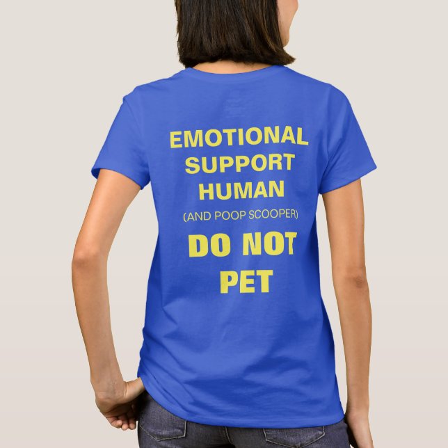 Emotionell servicemänniska t shirt (Baksida)