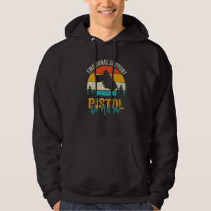 Emotionell support Pistol uppfyller inte bildåterg Hoodie