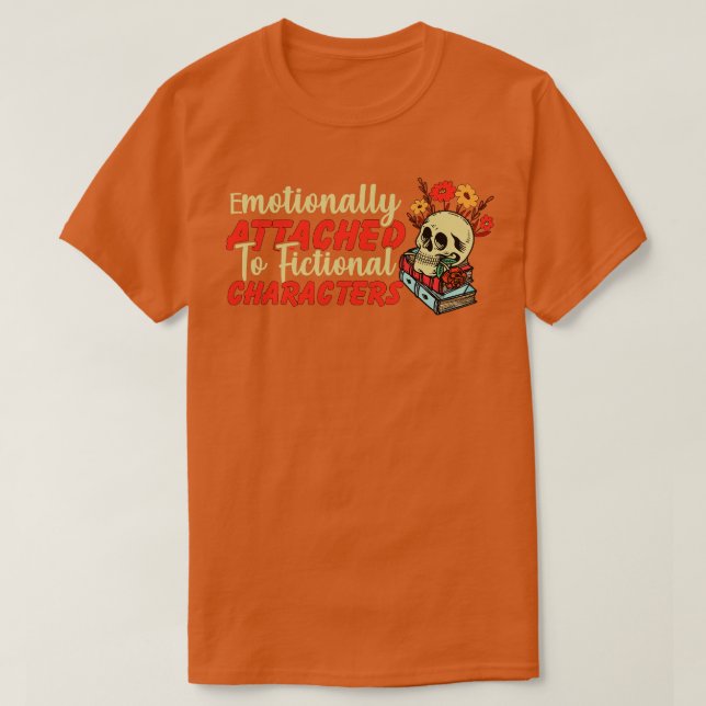 Emotionellt fäst vid bildtecken t shirt (Design framsida)