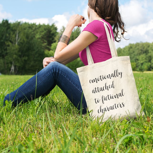 Emotionellt fäst vid bildtecken tygkasse (Skapare uppladdad)