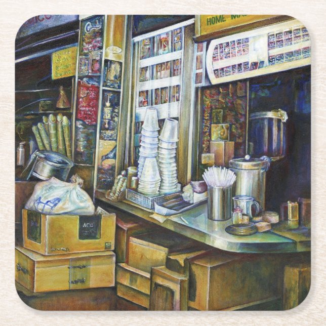 Emotionellt laddade ljusstyrkor, Singapore Underlägg Papper Kvadrat (Framsidan)