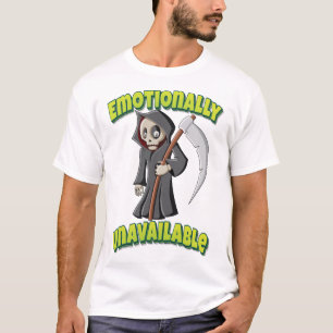 Emotionellt otillgänglig Tecknad för Kawaii Grim R T Shirt
