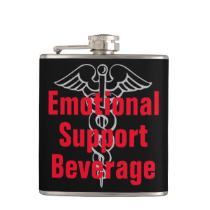 Emotionellt stöd - Beverage - Lättflytande kolv Fickplunta