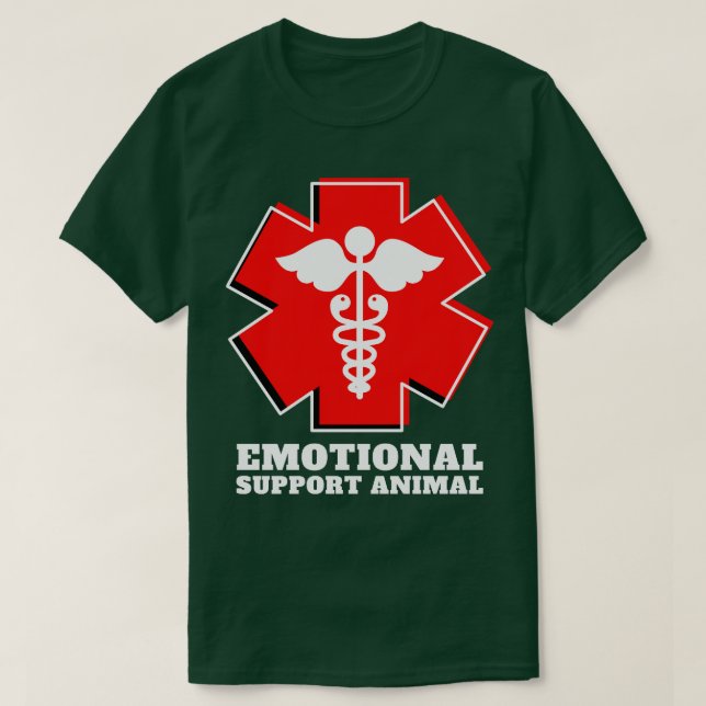 Emotionellt stöd, djur 5 t shirt (Design framsida)