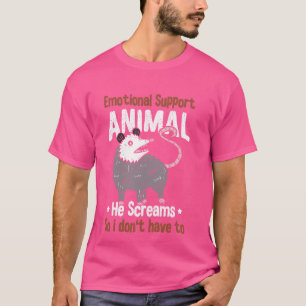 Emotionellt stöd: Djuropossum Feral Posum Sopor T Shirt