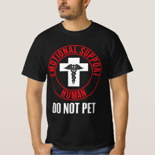 Emotionellt stöd för människa kan inte äta t shirt