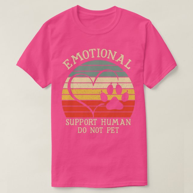 Emotionellt stöd för människa, men inte Pet4 T Shirt (Design framsida)