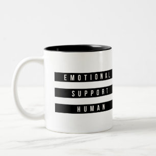 Emotionellt stöd för mänsklig inspiration Två-Tonad mugg