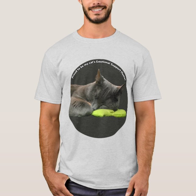 Emotionellt stöd för mitt katt t shirt (Framsida)