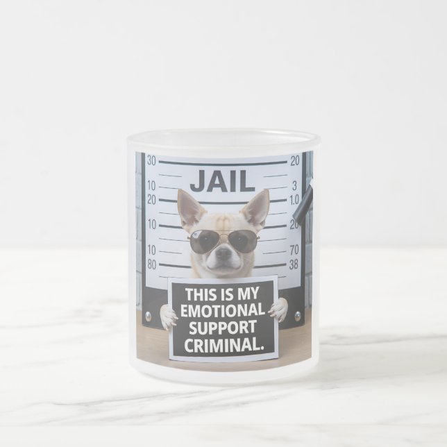 Emotionellt stöd frostad glasmugg (Center)