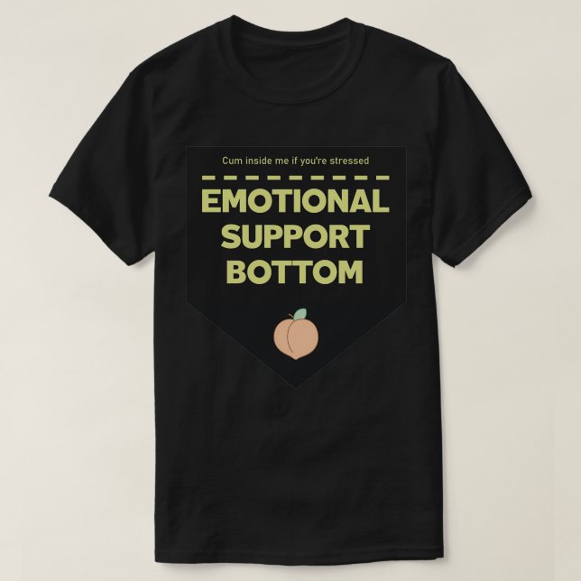 Emotionellt stöd Grund T Shirt (Design framsida)