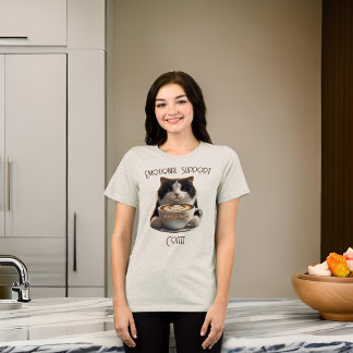 Emotionellt stöd - Kaffesynlig katt för psykisk hä T Shirt