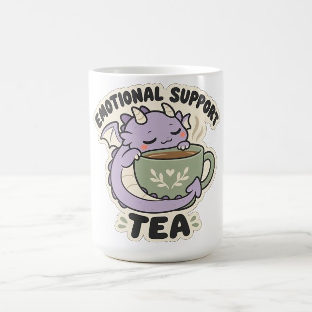 Emotionellt stöd Kudde för te Lavendel Drakar Kaffemugg (Center)