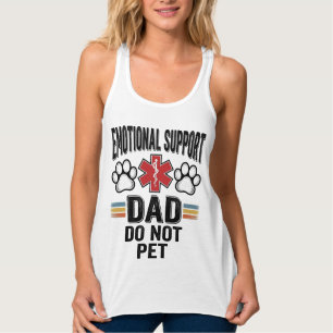 Emotionellt Stöd Pappa Rör Inte Vid Vintage T-Shir Linne Med Racerback