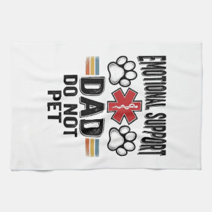 Emotionellt Stöd Pappa Rör Inte Vintage T-Shirt De Kökshandduk