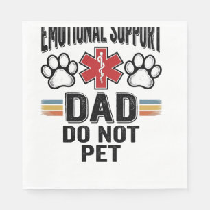 Emotionellt Stöd Pappa Rör Inte Vintage T-Shirt De Pappersservett
