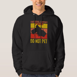 Emotionellt stöd Pistol gör inte Pet Retro Apparel Hoodie