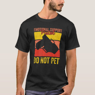 Emotionellt stöd Pistol gör inte Pet Retro Apparel T Shirt