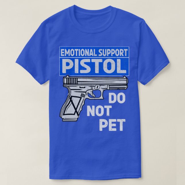 Emotionellt stöd Pistol uppfyller inte kraven T Shirt (Design framsida)