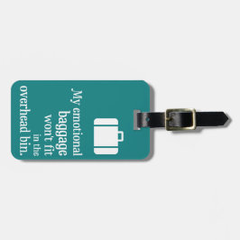 Emotionerad bagagetagg bagagebricka