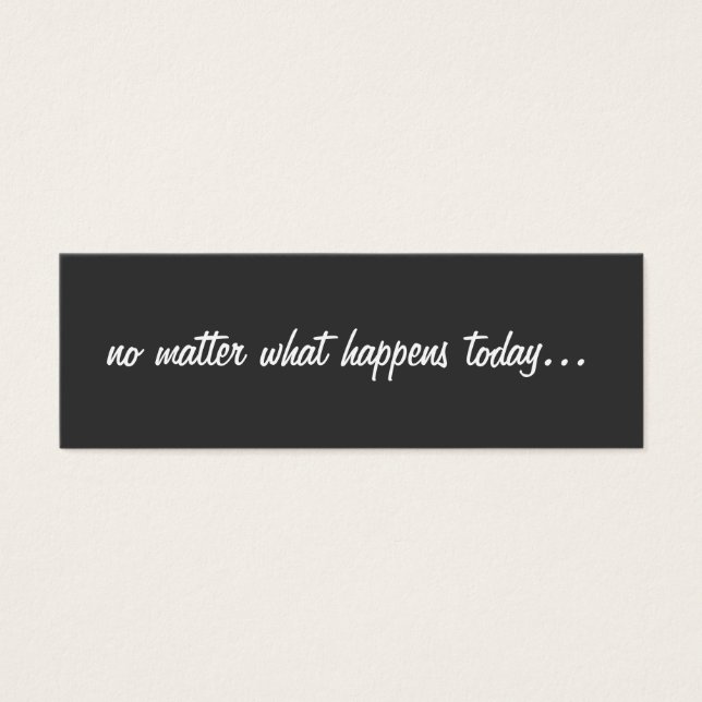 Emotionerade supportkort litet visitkort (Framsidan)