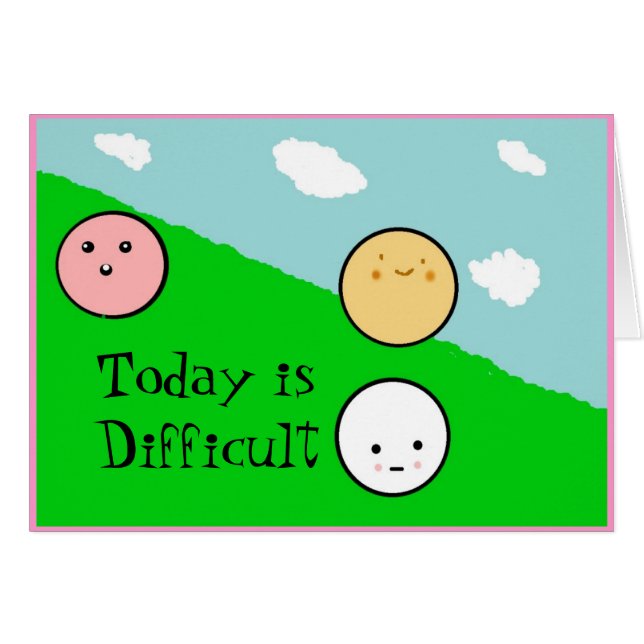 emotionfullfaces är i dag svåra hälsningskort (Framsidan Horizontal)