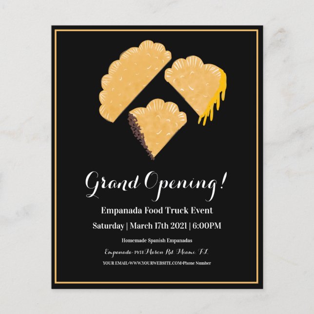 Empanada Event Food Lastbil Flyer (Framsidan)