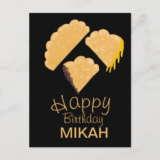 Empanada Hand plockade Birthday Vykort (Framsida)