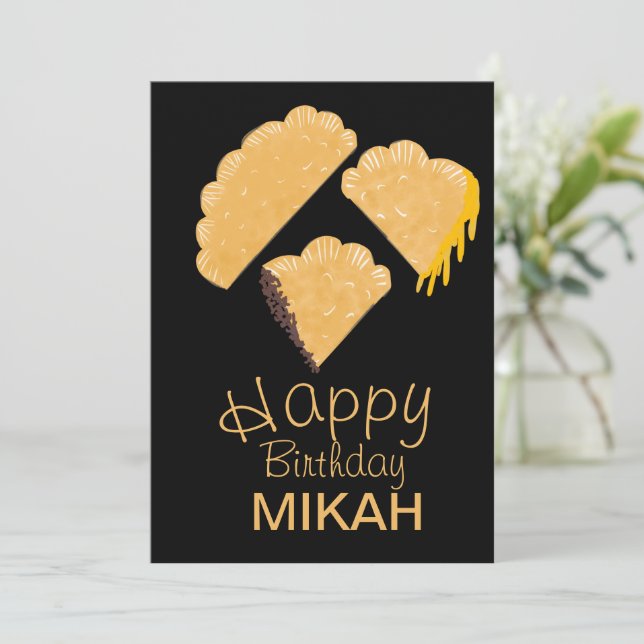 Empanada Handritet Födelsedags Inbjudningar (Stående Fram)