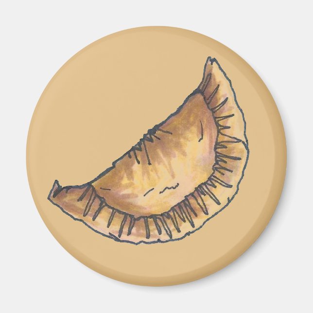 Empanadas Latin South American Fried Pastries Food Magnet (Framsidan)