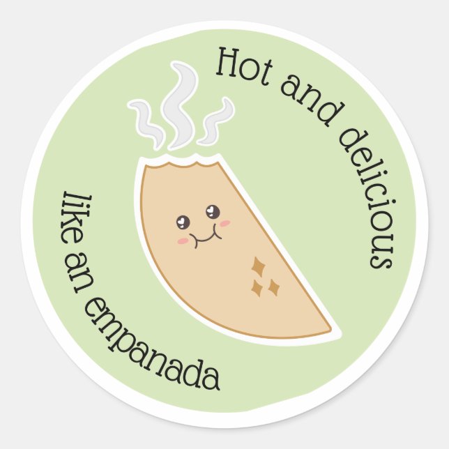 Empanadita Power Sticker Runt Klistermärke (Framsida)