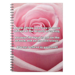 Empath Belief Positive Encouragement Quote Anteckningsbok