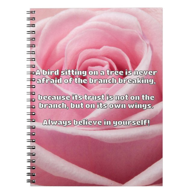 Empath Belief Positive Encouragement Quote Anteckningsbok (Framsidan)