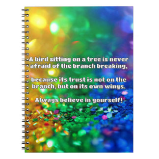 Empath Belief Positive Encouragement Quote Anteckningsbok