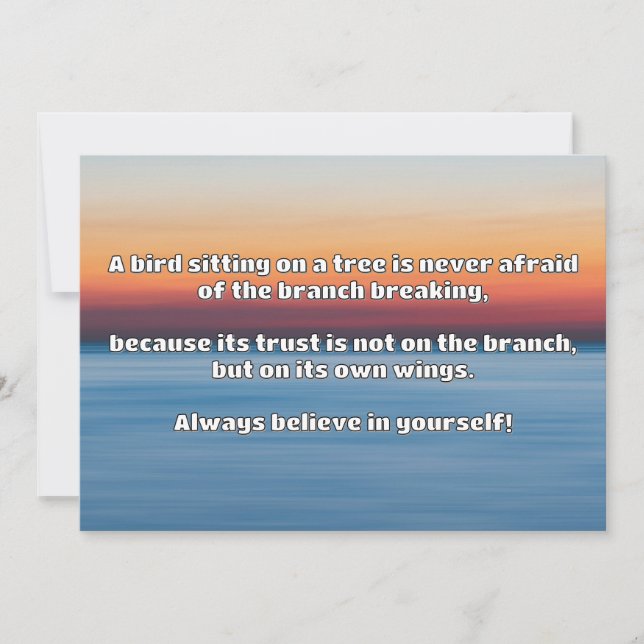 Empath Belief Positive Encouragement Quote Inbjudningar (Framsida)