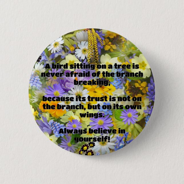 Empath Belief Positive Encouragement Quote Knapp (Framsida)