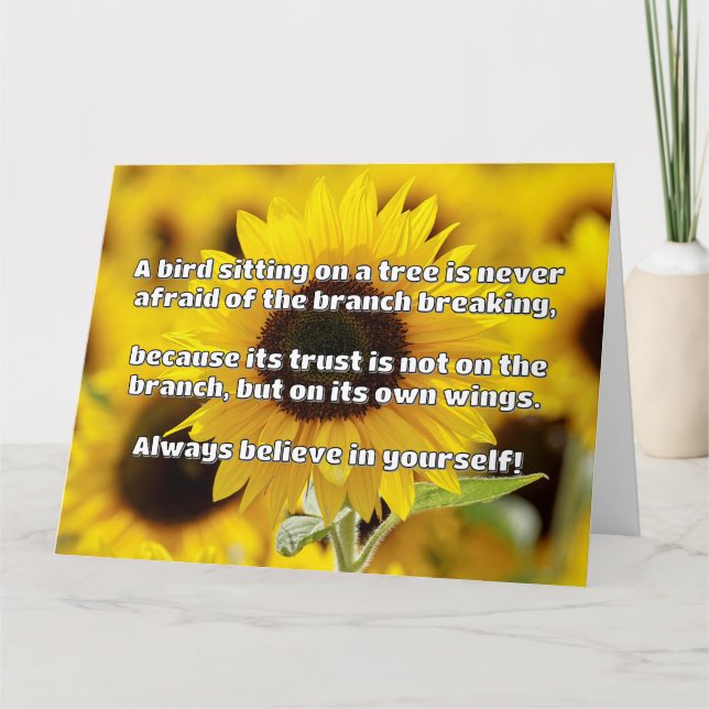 Empath Belief Positive Encouragement Quote Kort (Framsida)